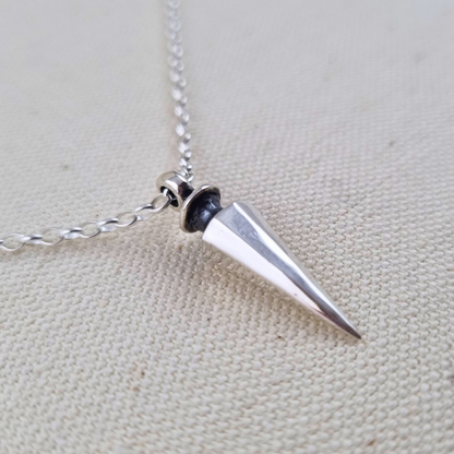 Handcrafted Wayfinder Pendant in solid sterling silver, inspired by ancient navigation.